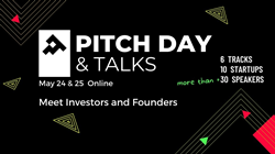 dates and data on the Pitch Day and Talks event for investors and founders