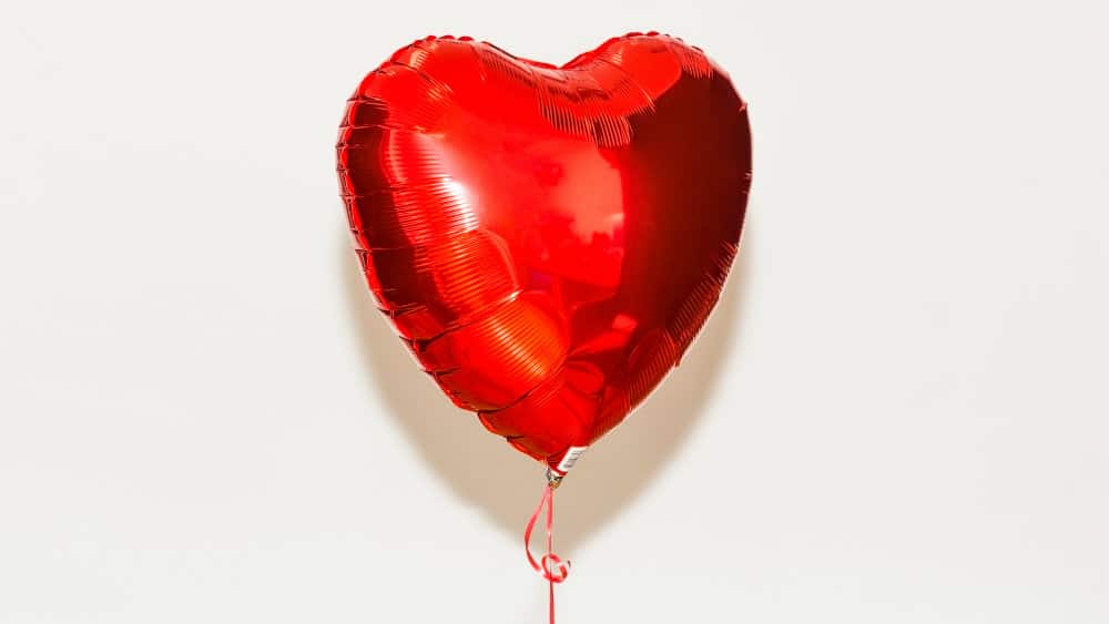Heart-shaped balloon