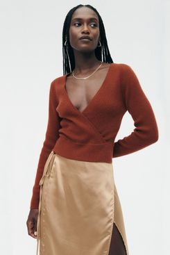 Naadam Cashmere Crossover Sweater