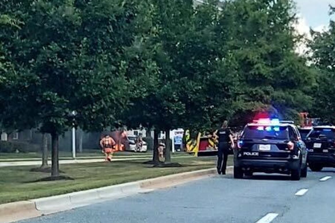 A car crashes into a Gaithersburg home